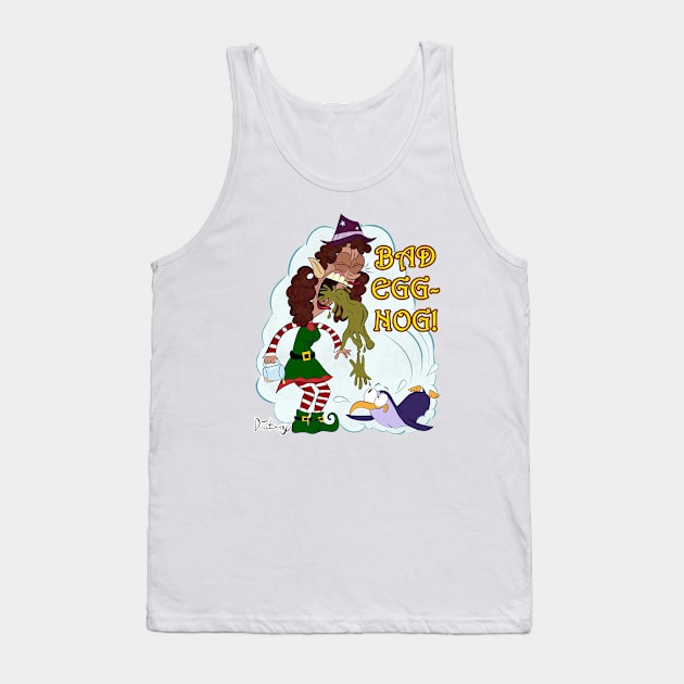 Bad Eggnog! Tank Top by D.J. Berry